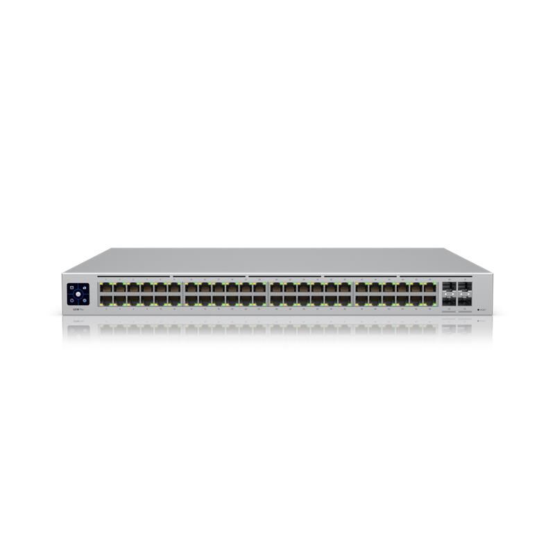 UBNT USW-48-POE 48 PORT GIGABIT + 4X1GB SFP UPLINK L2 195W POE YÖNETİLEBİLİR RACKMOUNT SWITCH