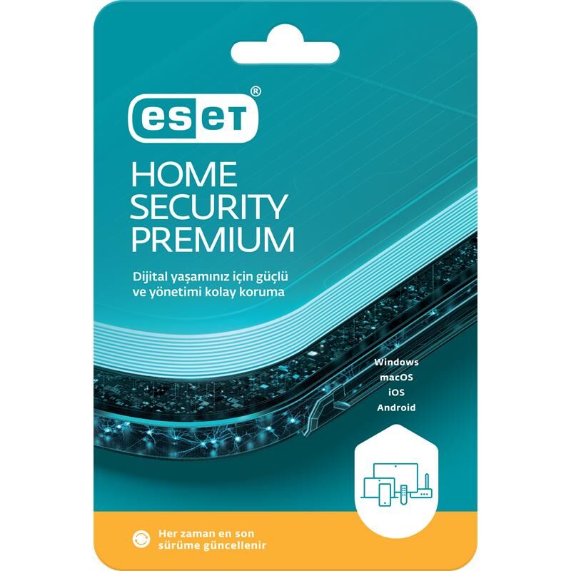 ESET HOME SECURITY PREMIUM 1 KULLANICI 1 YIL KUTU