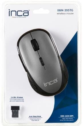 INCA IWM-395TG GRİ KABLOSUZ 1600DPI MOUSE