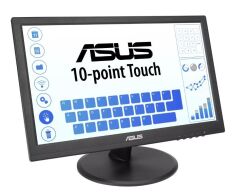 15.6 ASUS VT168HR 5MS 60MHZ 1XVGA 1XHDMI WXGA 1366X768 FLICKER-FREE DÜŞÜK MAVİ IŞIK DOKUNMATİK EKRAN VESA SİYAH
