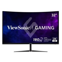 32 VIEWSONIC VX3218C-2K GAMING 1MS 165HZ 2XHDMI 1XDP QHD 2560X1440 HOPARLOR CERCEVESIZ CURVED VESA SİYAH