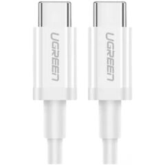 UGREEN USB-C 60W 3A QC PD HIZLI ŞARJ KABLOSU 1 MT BEYAZ 60518